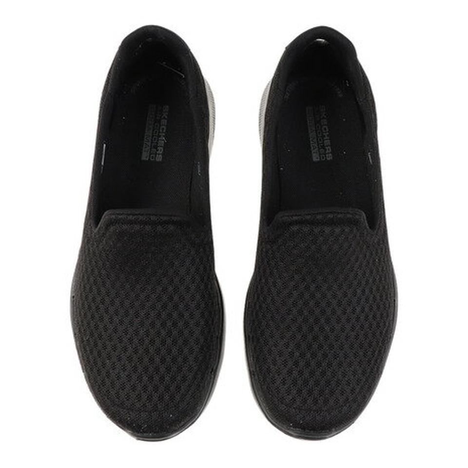 スケッチャーズ（SKECHERS）（レディース）ゴー ウォーク 6 ブラック 黒 124508-BBK カジュアルシューズ スリッポン スニーカー ウォーキング トレーニング