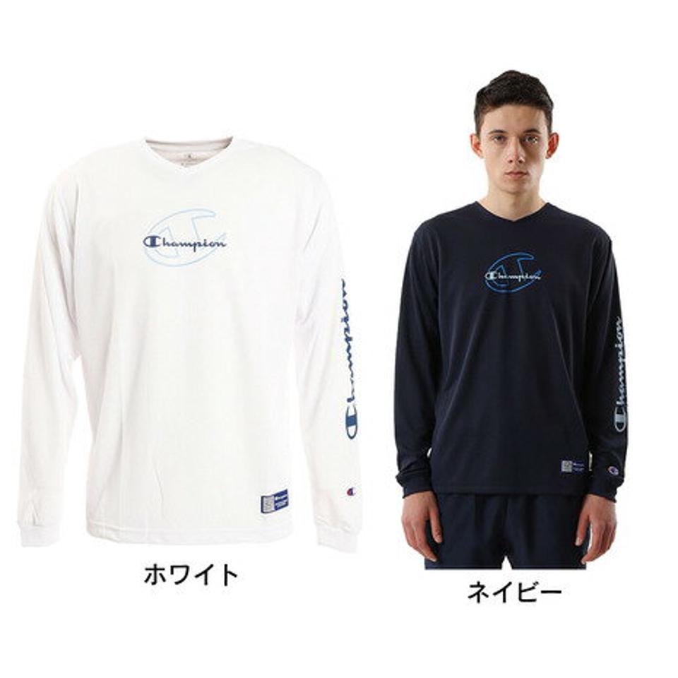 【10/15 24h限定 エントリー＆対象3店舗買い回りで最大P10倍！】チャンピオン（CHAMPION）（メンズ） バレーボールウェア PRACTICE 長袖Tシャツ C3-UV402