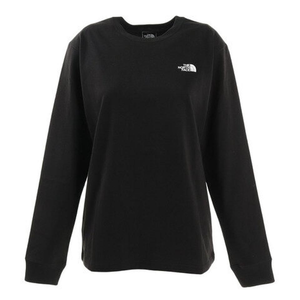 【10％オフクーポン 9/25まで】ノースフェイス（THE NORTH FACE） 長袖Tシャツ ロンT ロングスリーブバックスクエアロゴティー NTW82131 K （レディース）