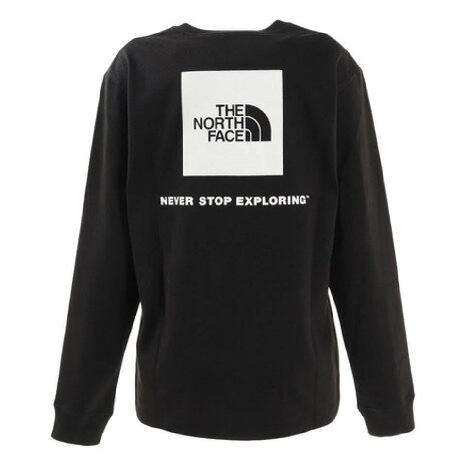 【10％オフクーポン 9/25まで】ノースフェイス（THE NORTH FACE） 長袖Tシャツ ロンT ロングスリーブバックスクエアロゴティー NTW82131 K （レディース）