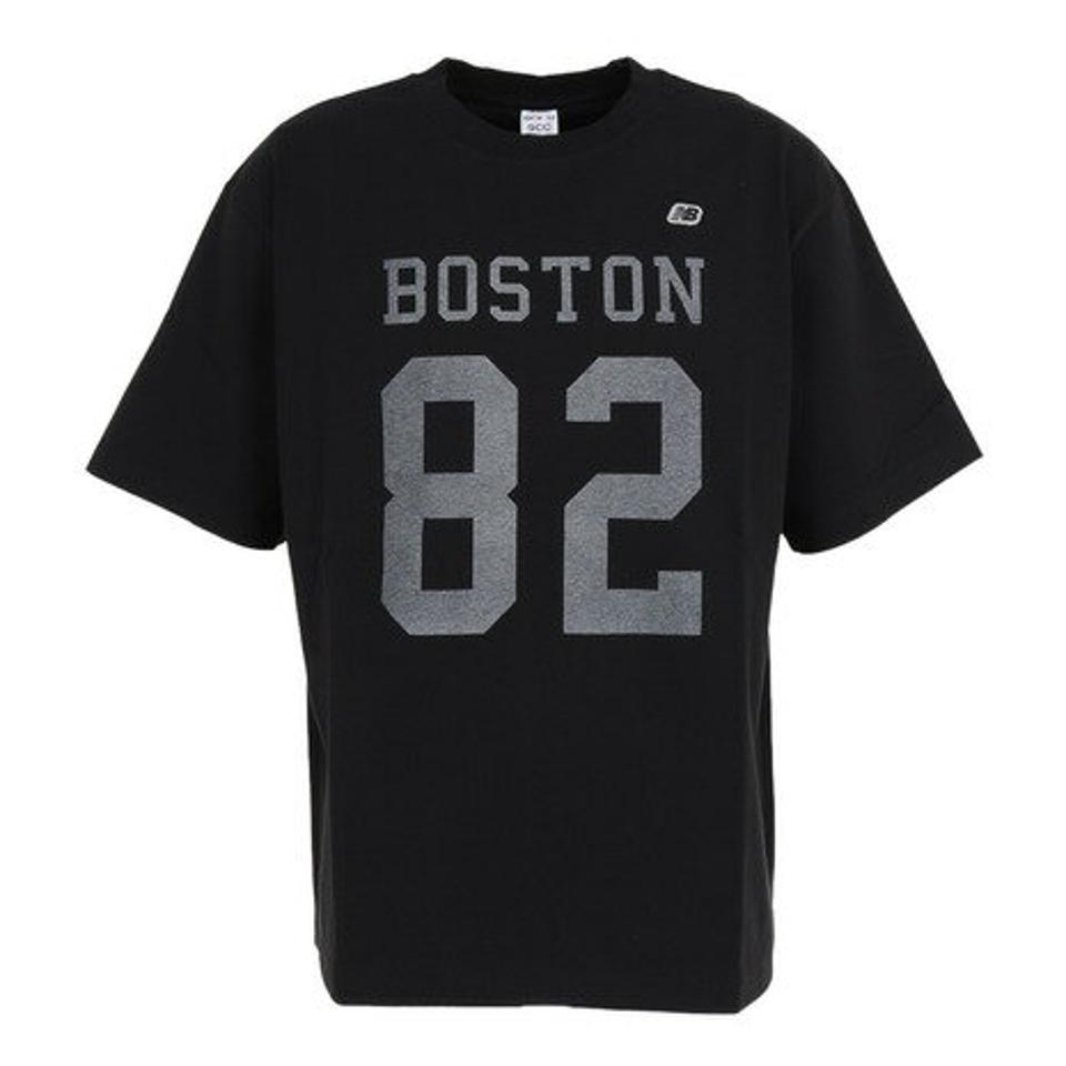 ニューバランス（new balance）（メンズ）Tシャツ メンズ 半袖 900 ボストン82 ロゴプリント AMT25066BK