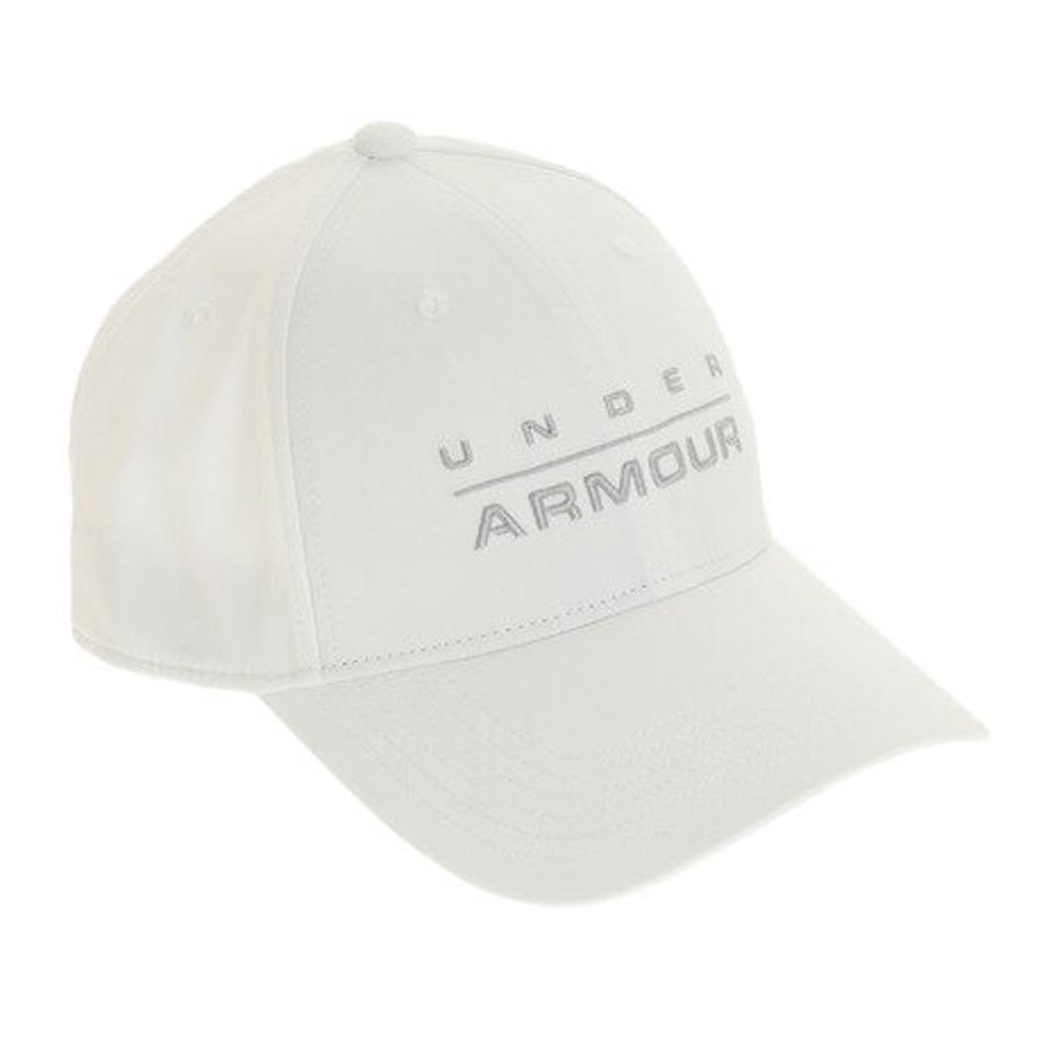 アンダーアーマー（UNDER ARMOUR） 帽子 メンズ ワードマークSTR キャップ HA 1342243 WHT/MGA ACC 日よけ ランニングキャップ （メンズ）