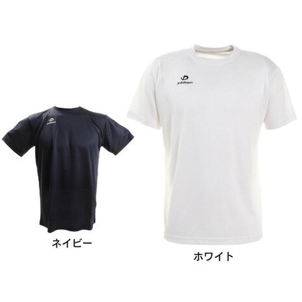 ファイテン（PHITEN）（メンズ） Tシャツ 半袖 RAKUシャツ クルーネック 吸汗速乾 ロゴ 3117JG252 バレーボールウェア スポーツウェア