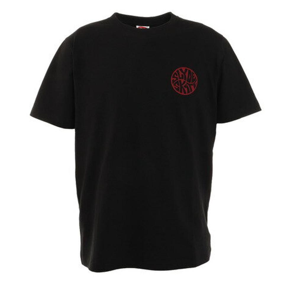 スライド（SLYDE）（メンズ）Tシャツ メンズ 半袖 CIRCLE ロゴ sl2021ss002-BK/RE カットソー