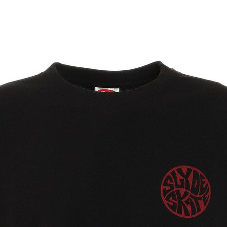 スライド（SLYDE）（メンズ）Tシャツ メンズ 半袖 CIRCLE ロゴ sl2021ss002-BK/RE カットソー