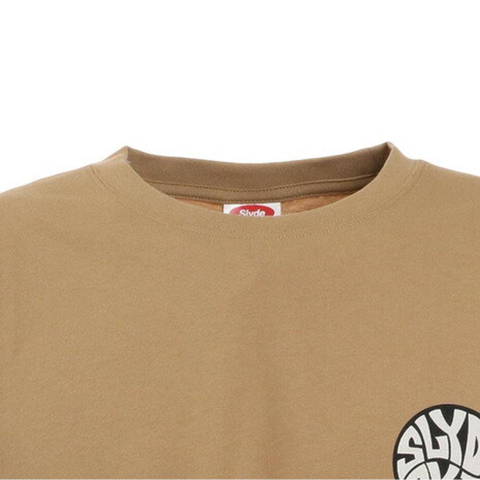 スライド（SLYDE）（メンズ）Tシャツ メンズ 半袖 CIRCLE ロゴ sl2021ss002-BEG カットソー