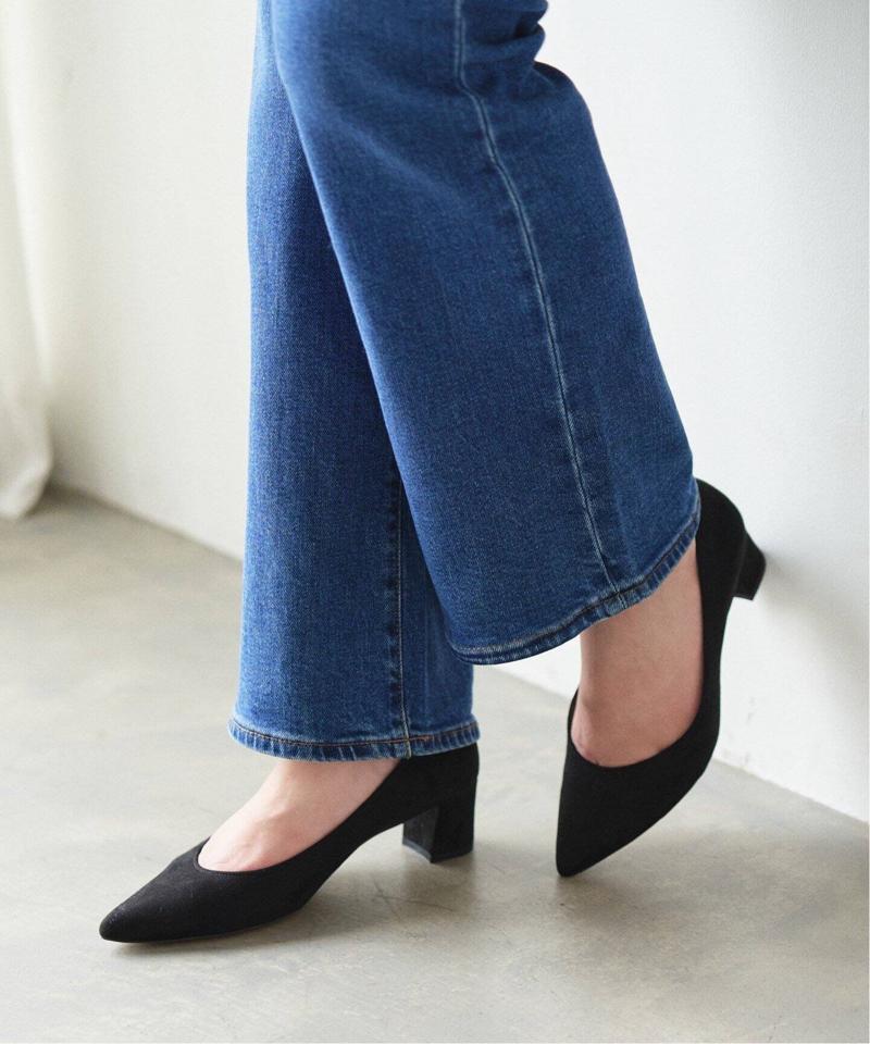 4.5cmポインテッドクッションパンプス