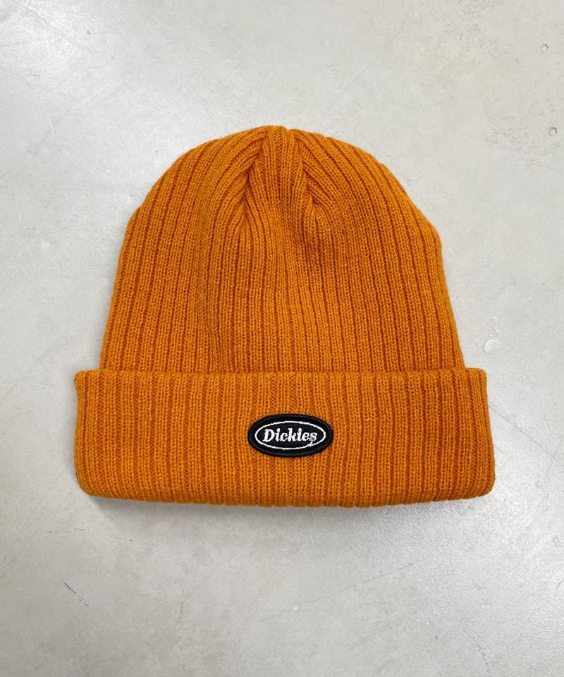 【Dickies】1ポイント刺繍ロゴワッペンニットキャップ