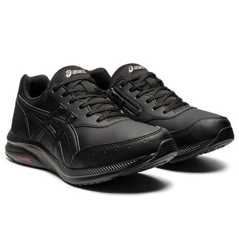【10%OFFクーポン 8/25まで】アシックス（ASICS） GEL-FUNWALKER W053 ゲル ファンウォーカー ブラック 黒 1292A053.001 スニーカー ウォーキングシューズ ファスナー 軽量 （レディース）