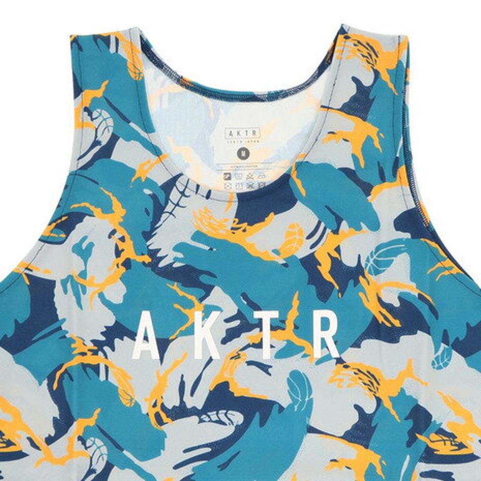 【2点以上購入10%OFFクーポン 8/26まで】アクター(AKTR) バスケットボールウェア DPM カモ タンク 122-001001 BL (メンズ)