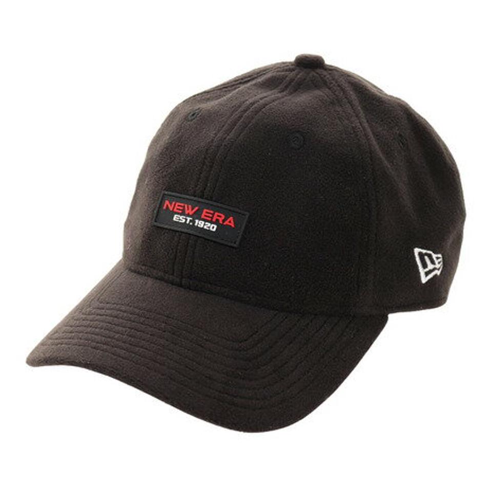 ニューエラ（NEW ERA）（メンズ）帽子 9THIRTY マイクロフリース ラバーパッチ キャップ BLK 12540733 日よけ