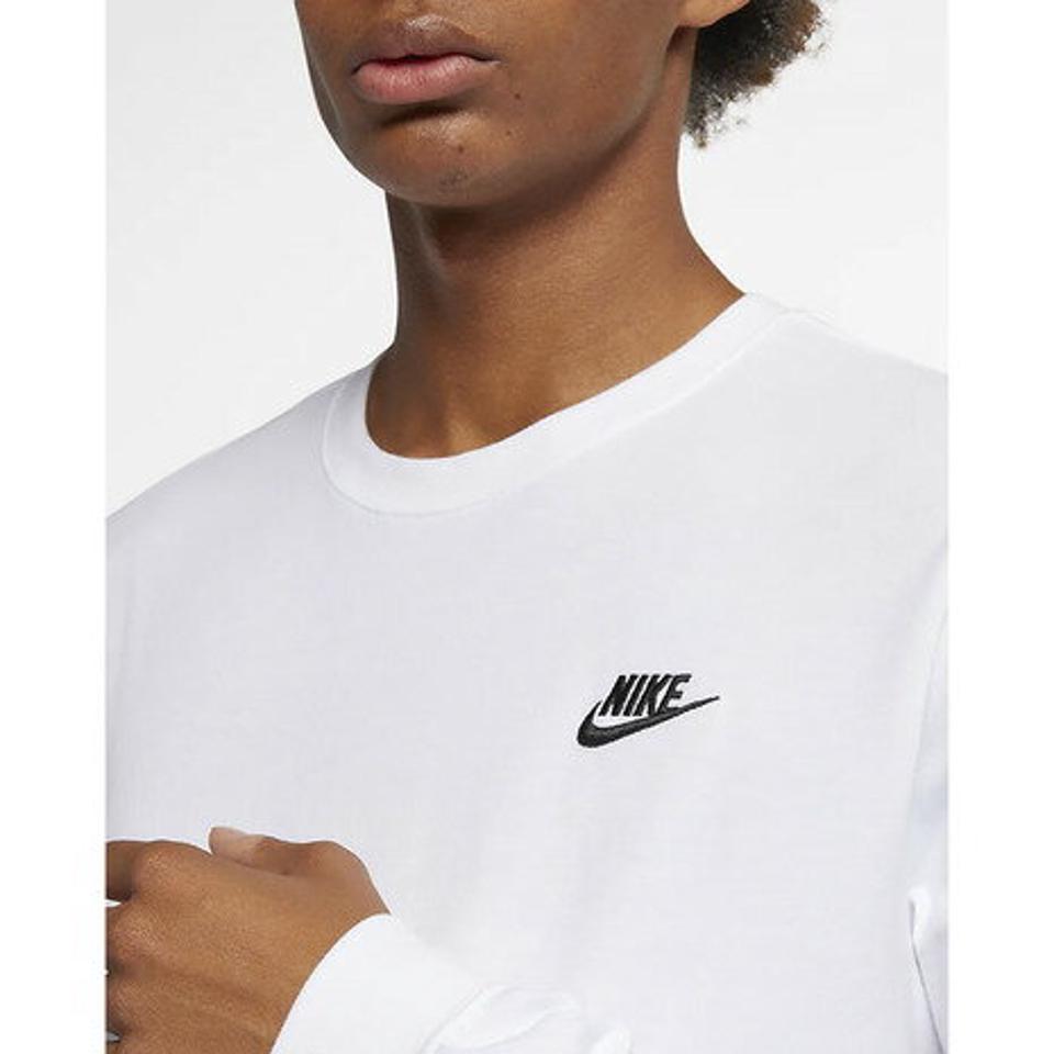 ナイキ（NIKE）（メンズ）Tシャツ 長袖 メンズ プルオーバー クラブ AR5194-100 ホワイト ロンT 白