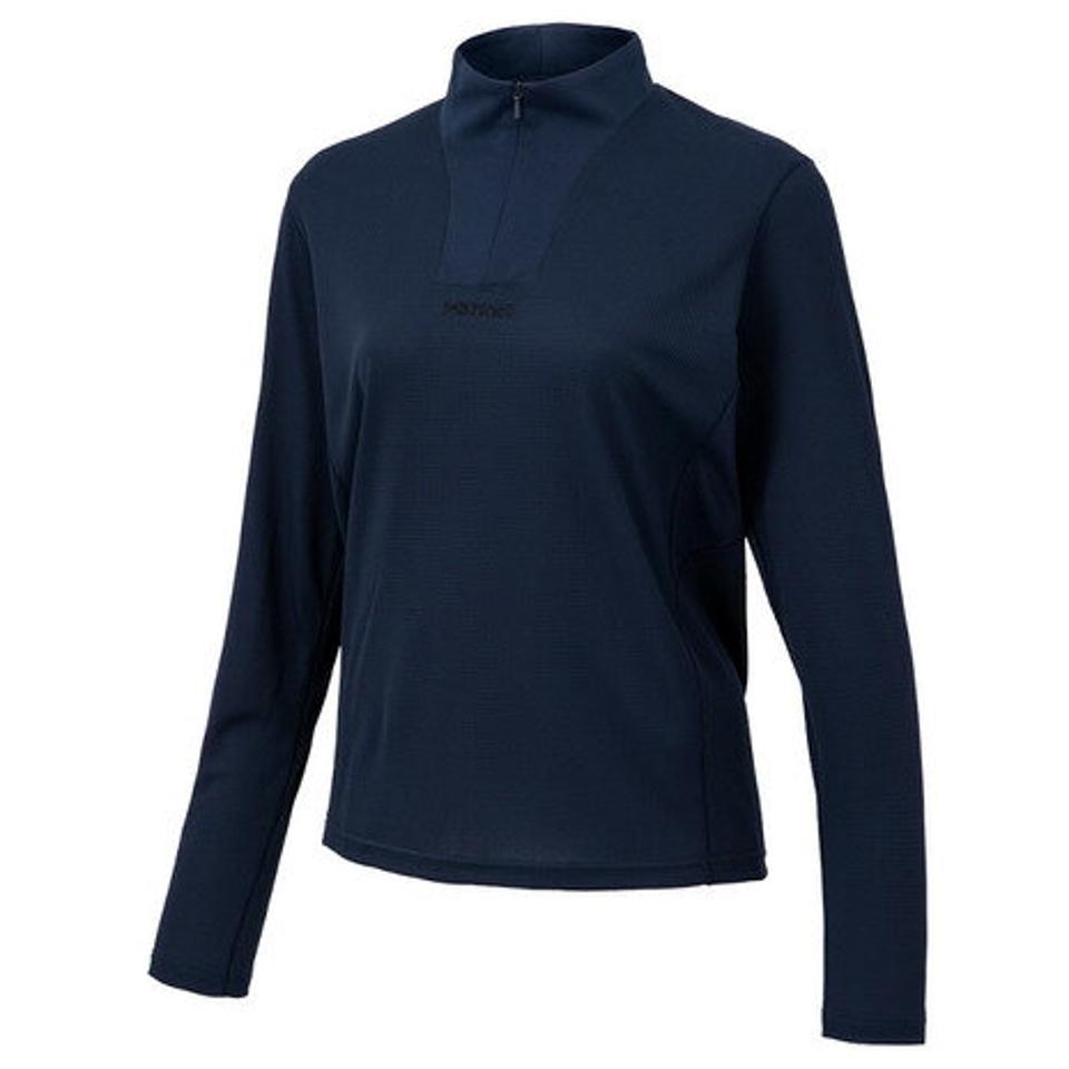マーモット(Marmot) ハイカーロングスリーブジップ ネイビー TOWPJB64 NV 長袖シャツ トップス カジュアル アウトドア スポーツ 登山 UVカット (レディース)
