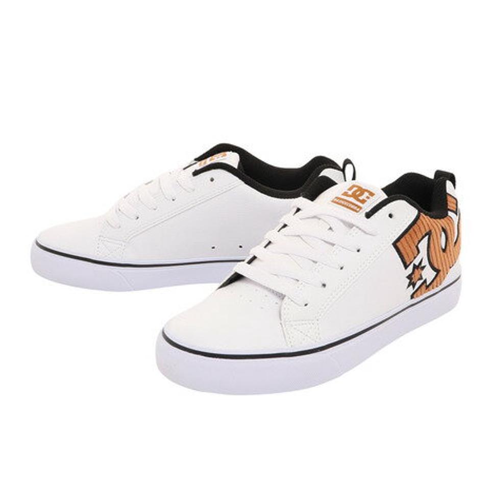 ディーシーシューズ（DC SHOES）（メンズ）スニーカー メンズ 白 コートバルク COURT VULC SE SN ホワイトブラウン 22FWDM224034WBR
