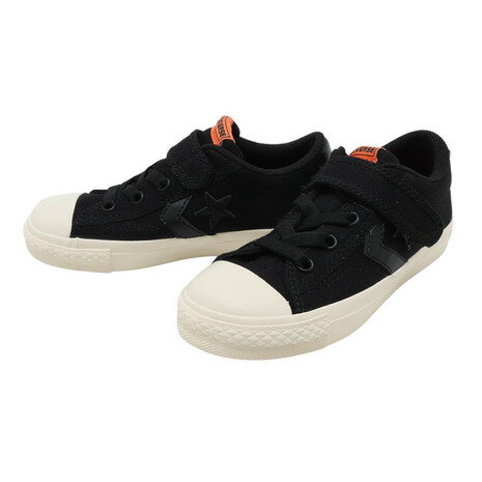 【9/5 24h限定エントリー＆対象4店舗買い回りで最大P10倍！】コンバース（CONVERSE） キッズ ブレイクスター SK V-1 OX ブラック 37302061 22FW ジュニア スニーカー スポーツシューズ 子供靴 マジックテープ （キッズ）