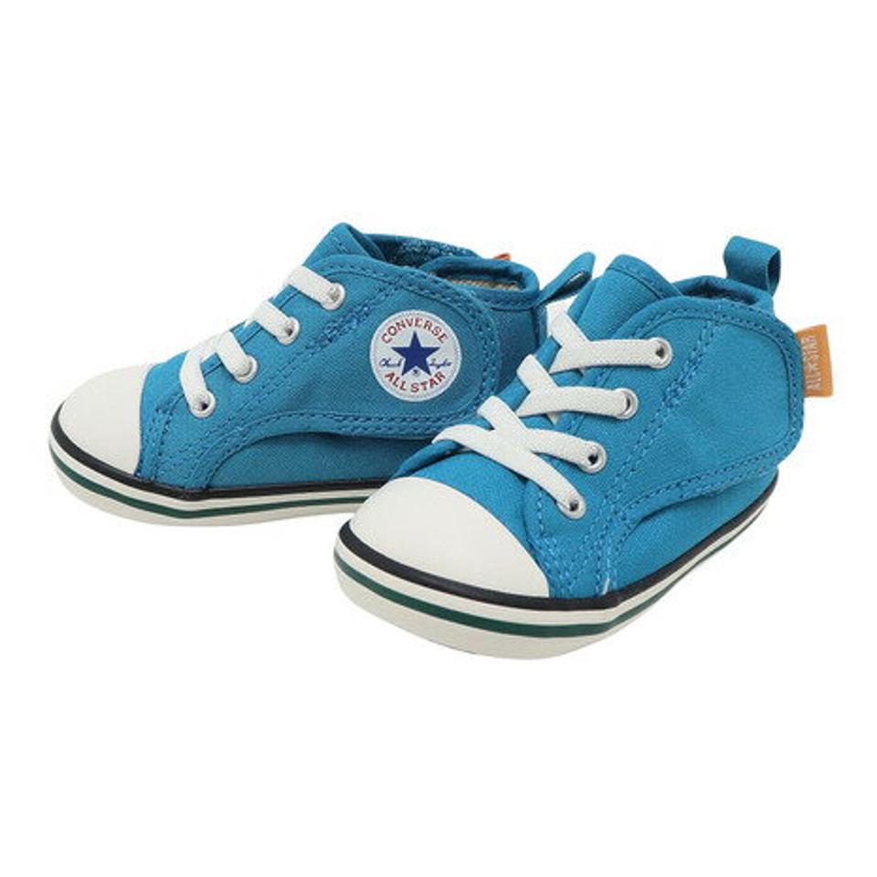 コンバース（CONVERSE）（キッズ）ベビー オールスター N サイドテープ ターコイズ 37302001 22FW ジュニア スニーカー スポーツシューズ 子供 マジックテープ