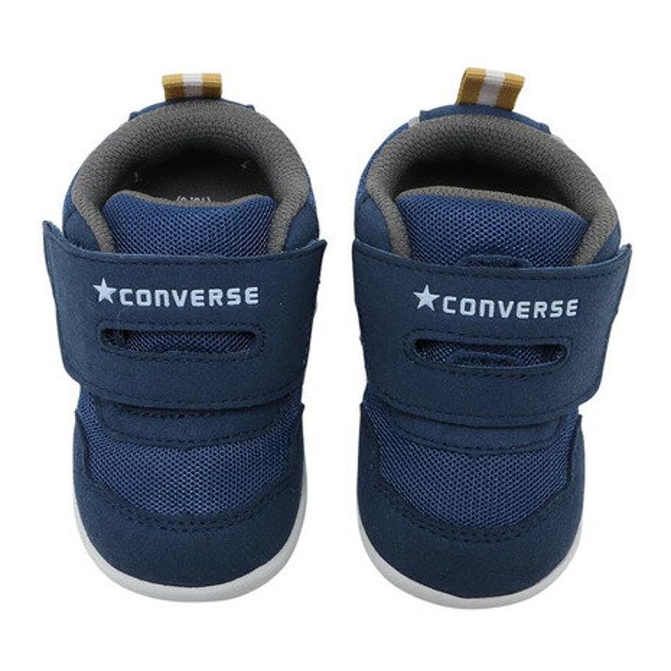 【9/5 24h限定エントリー＆対象4店舗買い回りで最大P10倍！】コンバース（CONVERSE） MINI RS 2 ネイビー 37301941 22FW ベビー ジュニアスニーカー スポーツシューズ 子供靴 運動 マジックテープ 通学 通園 （キッズ）