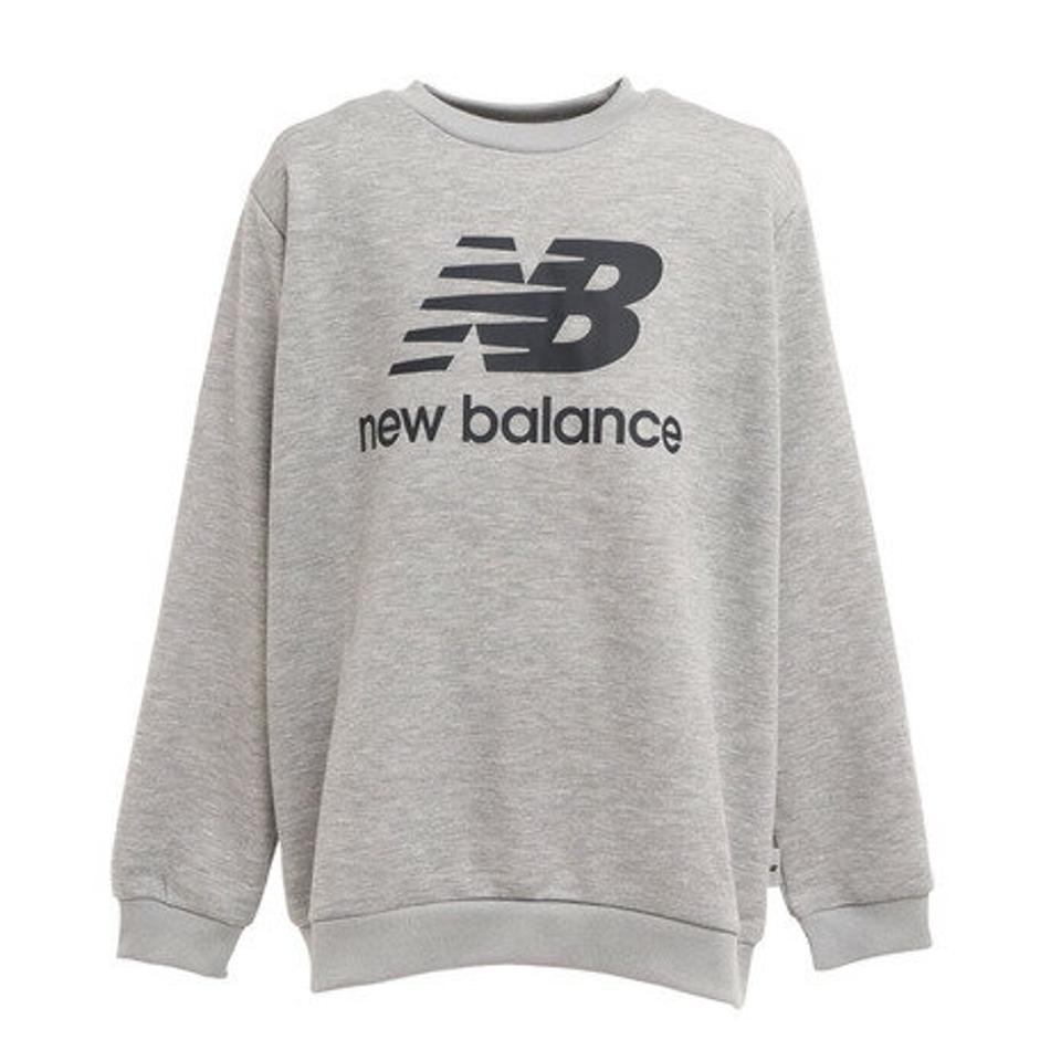 【20%OFFクーポン 9/25迄】ニューバランス(new balance) スタックドロゴスウェットクルー ABT25504AGT (キッズ)