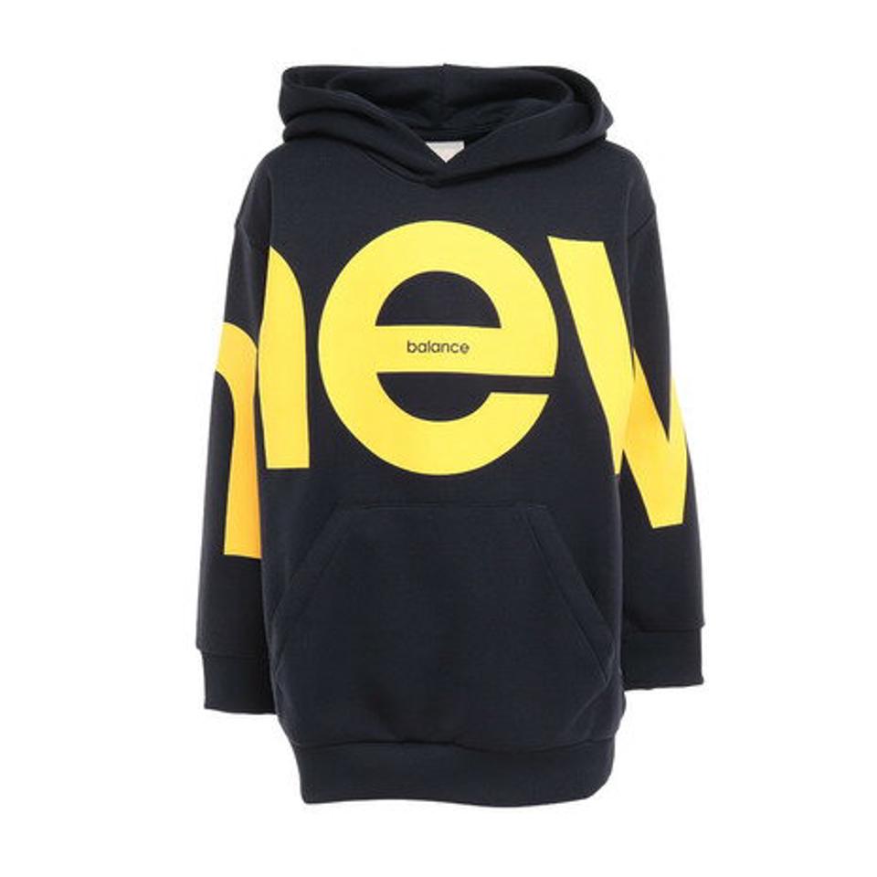 ニューバランス(new balance)(キッズ)オーバーサイズスウェットプルオーバーフーディ ABT25502ECL