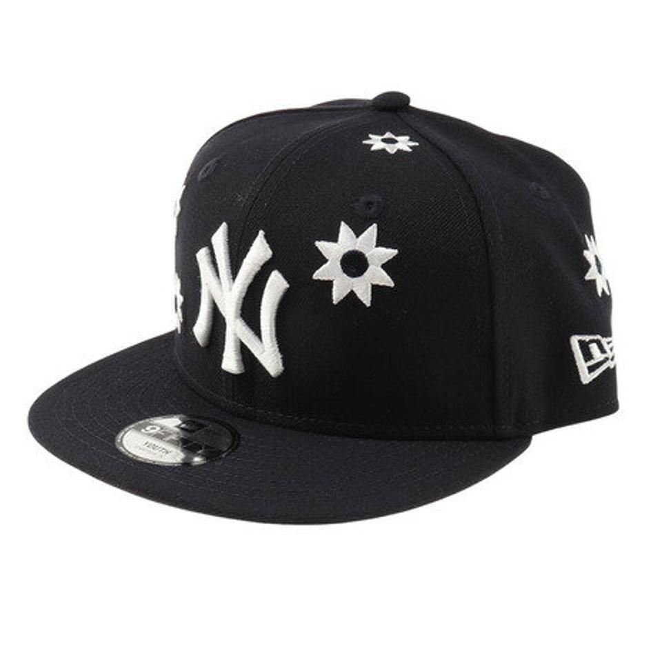 ニューエラ（NEW ERA）（キッズ）Youth 9FIFTY MLB フラワーエンブロイダリー ニューヨーク・ヤンキース キャップ 13327491