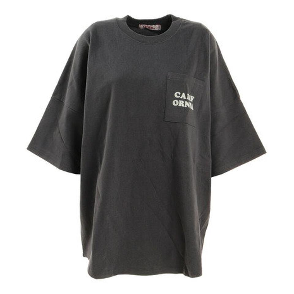 アンティバルリスティック（ANTI BALLISTIC）（レディース）Tシャツ レディース 半袖 フロッキープリント ビッグTシャツ 212AN2ST036 GRY