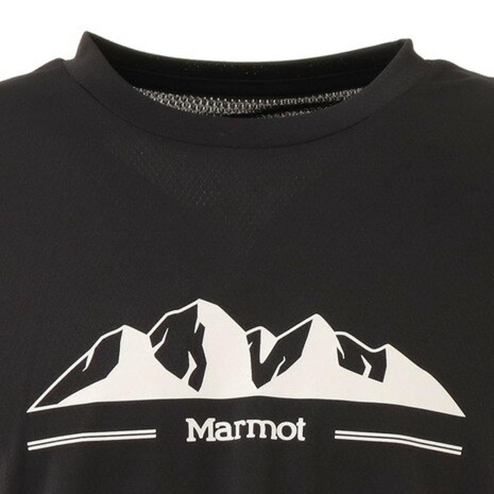 マーモット（Marmot） 半袖Tシャツ ダークグレー TOMRJA61XB DGY プリント UVカット トップス カジュアル アウトドア キャンプ スポーツ （メンズ）