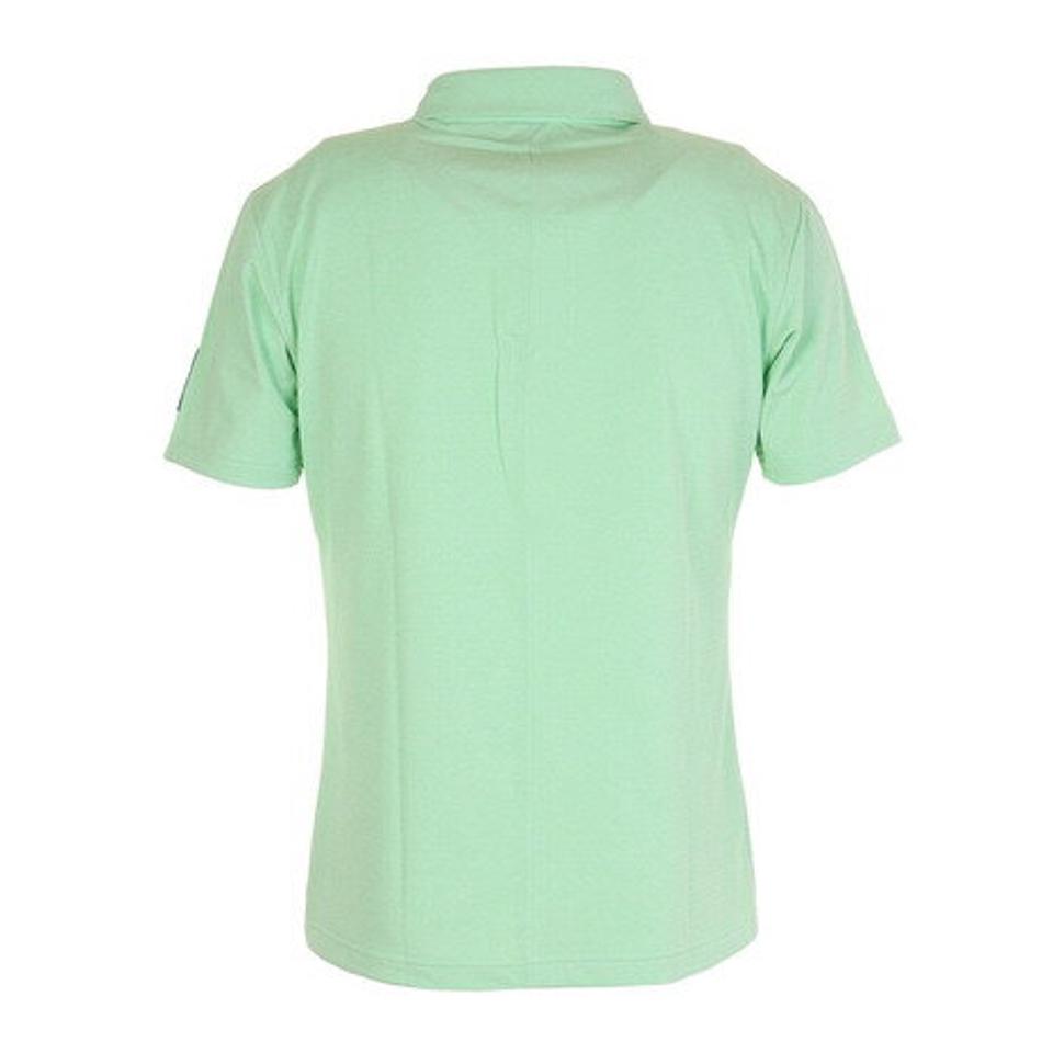 デサントゴルフ(DESCENTEGOLF) ゴルフウェア 吸汗速乾 UVカット デルタロゴプリント 半袖ポロシャツ DGMRJA37-GR00 (メンズ)