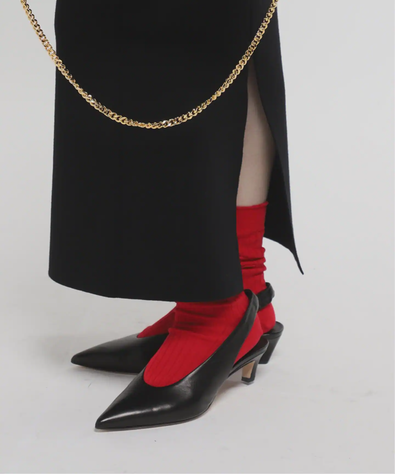 【MARCOMONDE / マルコモンド】cotton nylon rib socks（AP STUDIO）