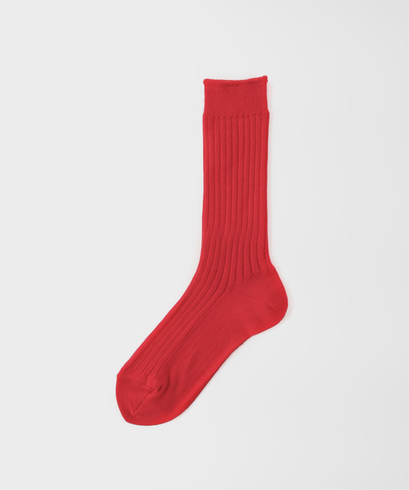 【MARCOMONDE / マルコモンド】cotton nylon rib socks（AP STUDIO）