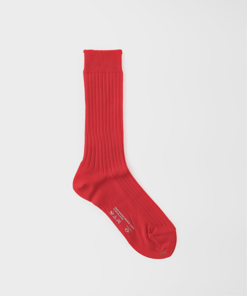 【MARCOMONDE / マルコモンド】cotton nylon rib socks（AP STUDIO）