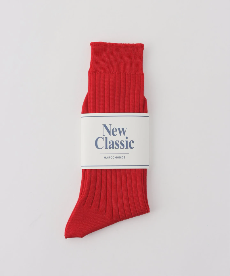 【MARCOMONDE / マルコモンド】cotton nylon rib socks（AP STUDIO）