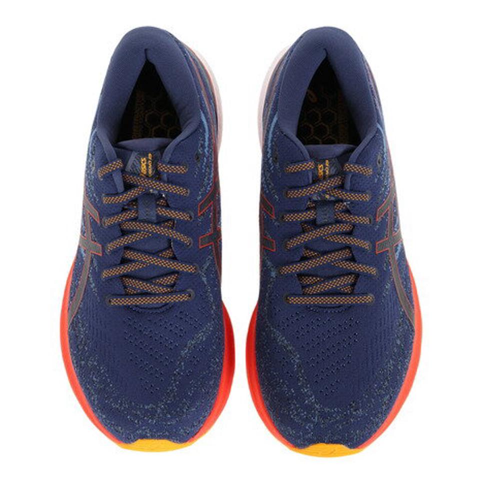 アシックス（ASICS）（メンズ）ランニングシューズ ゲルカヤノ29 EX WIDE ネイビー 1011B471.401 スニーカー 厚底 プレート 軽量 幅広 安定性 ジョギング