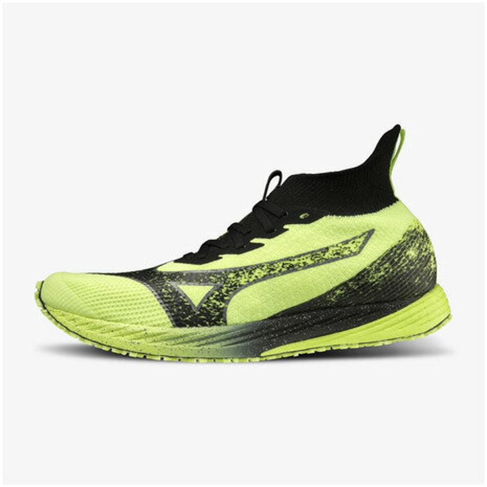 ミズノ（MIZUNO）（メンズ、レディース）ランニングシューズ メンズ レディース グリーンブラック ウエーブデュエル NEO 2 エリート U1GD210081 スニーカー