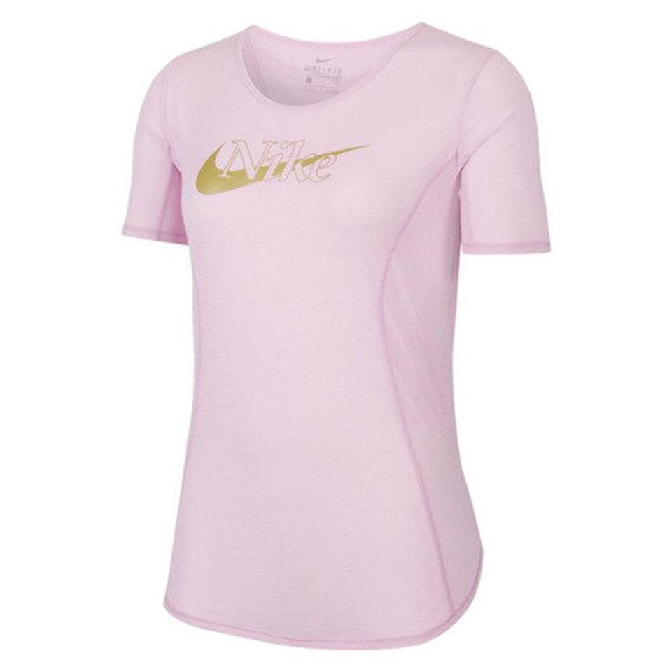 【ランニング対象品購入&エントリーでP10倍！8/19 20:00〜8/28 23:59】ナイキ（NIKE） ランニング ランニングウェア レディース アイコンクラッシュ 10K ショートスリーブ 半袖 Tシャツ CU3322-676 （レディース）