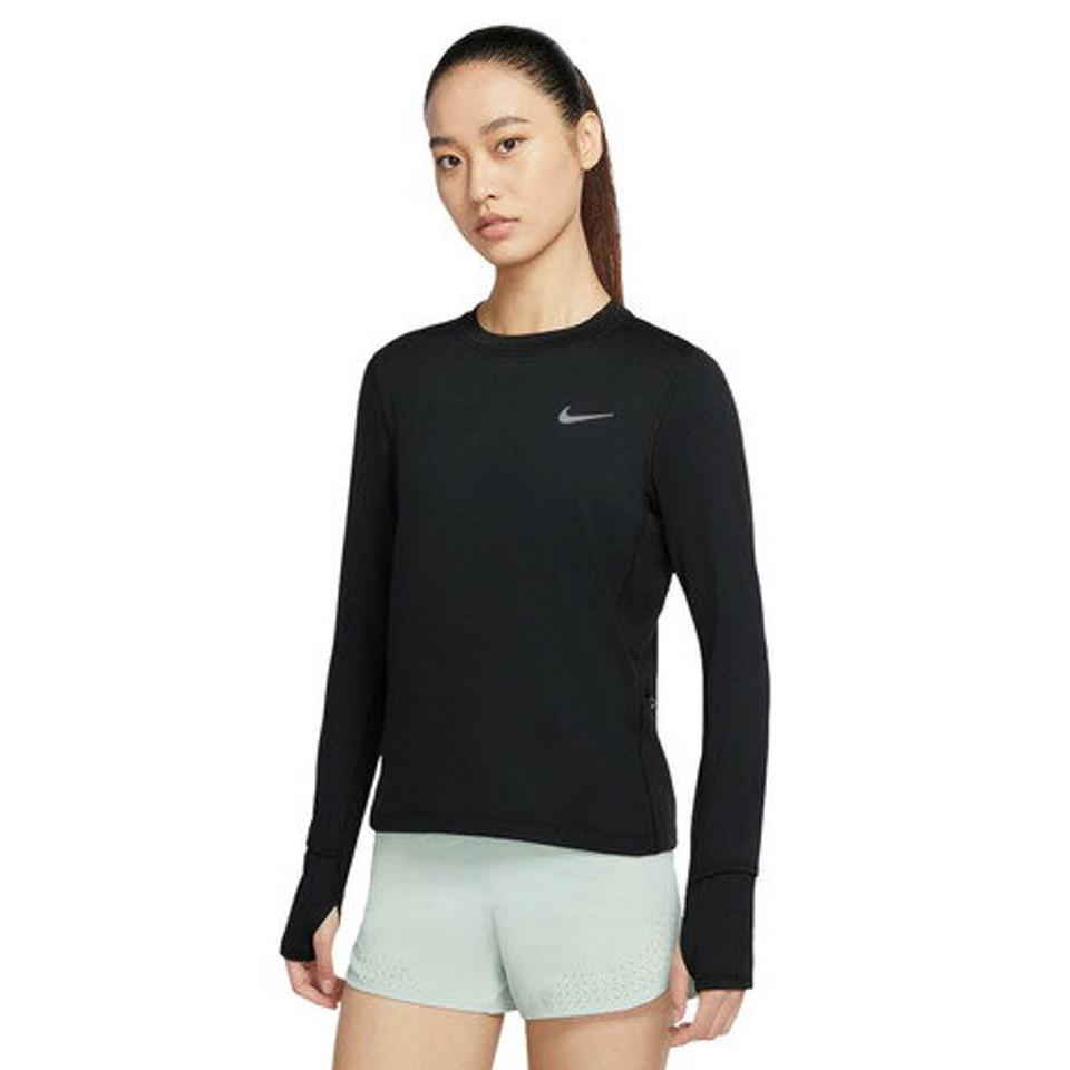 ナイキ（NIKE） ドライ 速乾 エレメント 長袖Tシャツ クルー CU3278-010 ナイトラン （レディース）