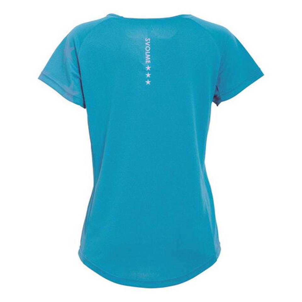 【ランニング対象品購入&エントリーでP10倍!8/19 20:00〜8/28 23:59】スボルメ(SVOLME) ランニング スターRUNシャツ 7203-11400SAX (レディース)