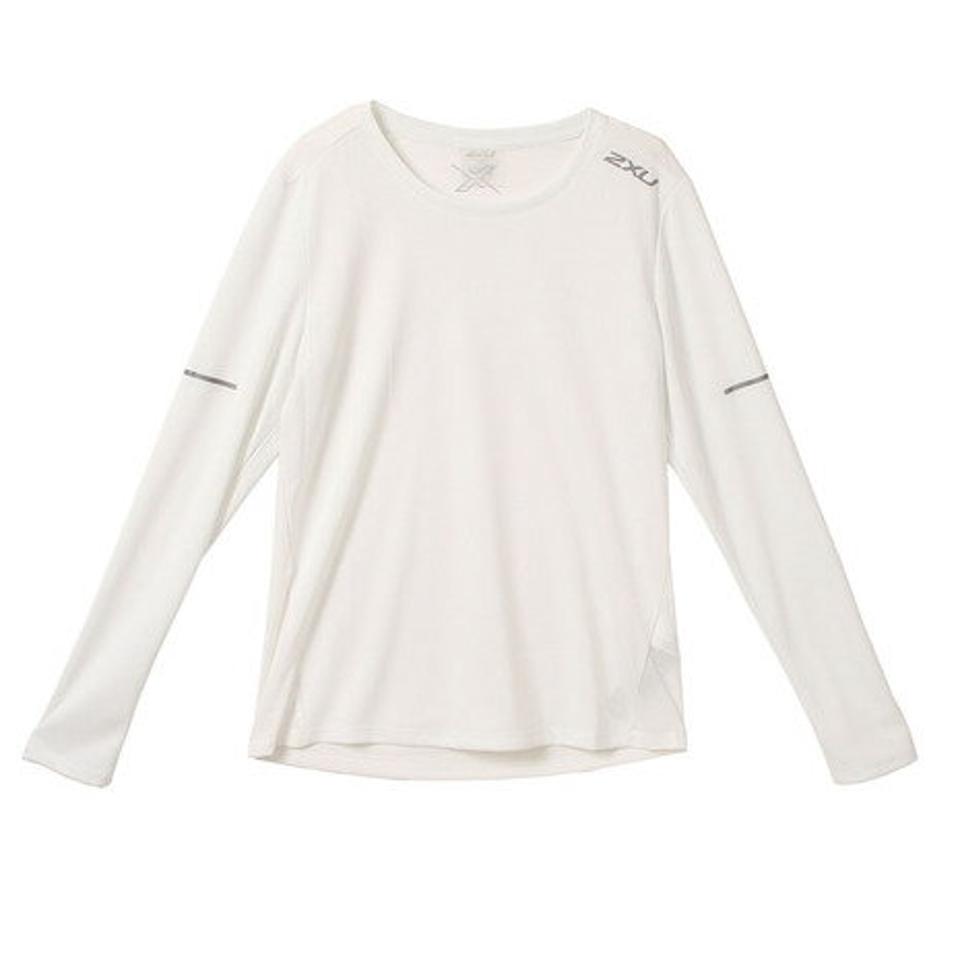 ツー・タイムズ・ユー（2XU）（レディース）ランニング ランニングウェア レディース Tシャツ 長袖 エアロ シャツ WR6564A-WHT/SRF