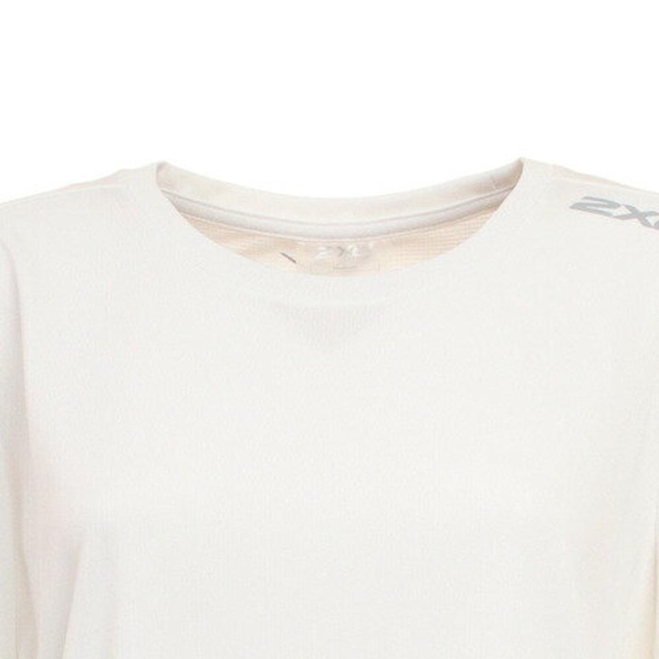 ツー・タイムズ・ユー（2XU）（レディース）ランニング ランニングウェア レディース Tシャツ 長袖 エアロ シャツ WR6564A-WHT/SRF