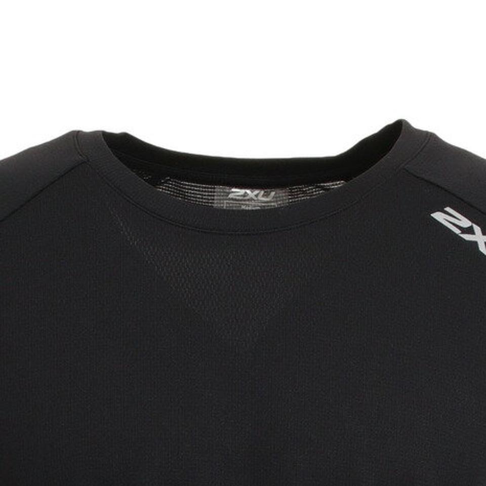 【15%OFFクーポン対象！12/15まで】ツー・タイムズ・ユー（2XU）（メンズ）ランニング ランニングウェア メンズ Tシャツ 半袖 エアロ MR6557A-BLK/SRF