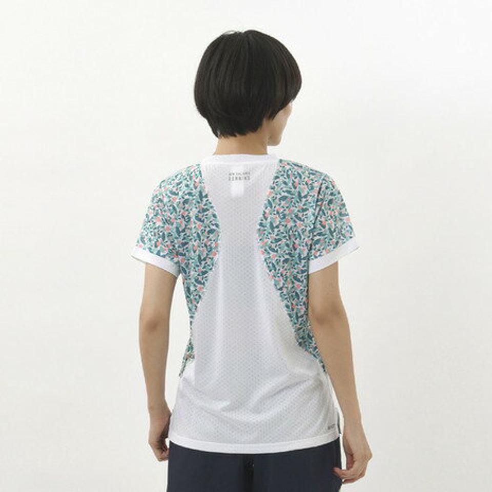 【2点10%OFFクーポン対象！8/10まで】ニューバランス（new balance）（レディース）ランニング ランニングウェア レディース SAKURA グラフィック 半袖 Tシャツ AWT1102YSUJ ナイトラン