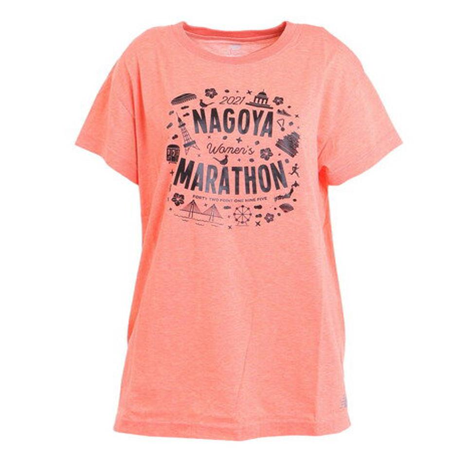 【20％OFFクーポン対象！6/11まで】ニューバランス（new balance）（レディース）半袖 Tシャツ　レディース 名古屋ウィメンズマラソン AWT1124YPPR