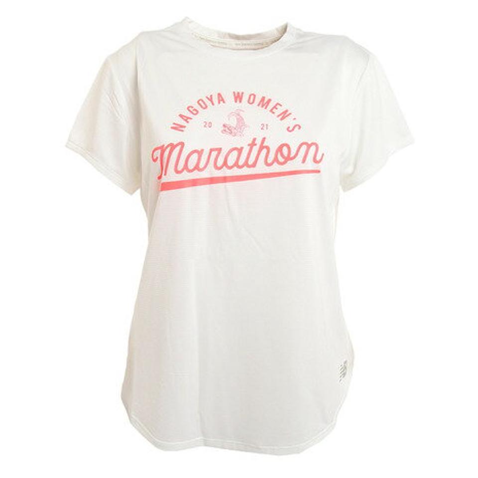 【20％OFFクーポン対象！6/11まで】ニューバランス（new balance）（レディース）半袖 Tシャツ レディース 名古屋ウィメンズマラソン AWT1123YWT ドライ