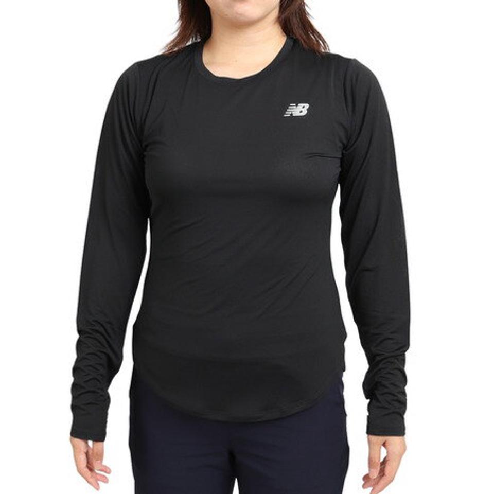 【4/15 24h限定 エントリー＆対象3店舗以上買い回りで最大P10倍！】ニューバランス（new balance）（レディース）Accelerate 長袖Tシャツ WT23225BK