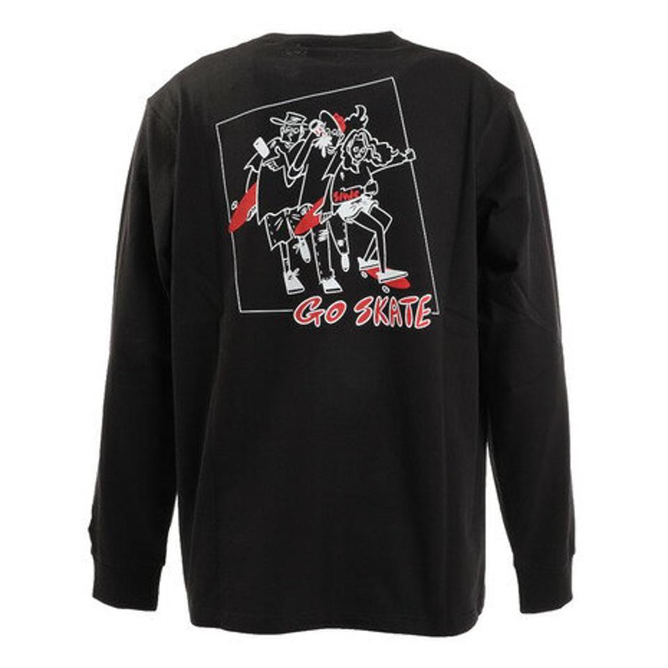 スライド（SLYDE）（メンズ）Tシャツ メンズ 長袖 TAKEUCHI ATSUSHI GO SKATE sl2021ss001-a-BLK