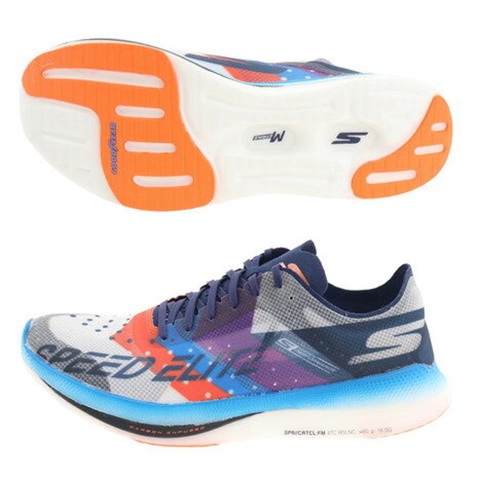 スケッチャーズ（SKECHERS）（メンズ）ランニングシューズ トレーニングシューズ 部活 GORUN SPEED ELITE 55221-WMLT