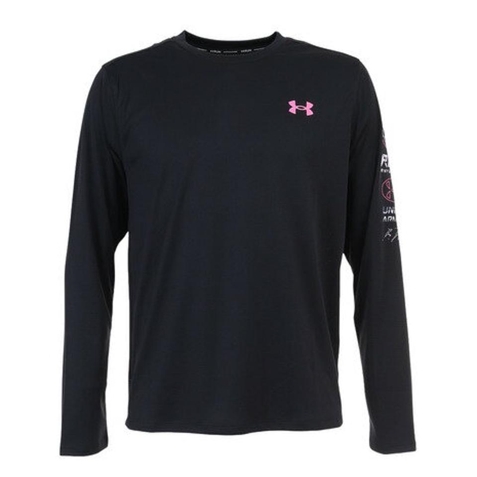 アンダーアーマー（UNDER ARMOUR）（メンズ）ランエニウェア メッシュ グラフィック ロングスリーブ Tシャツ 1375972 001