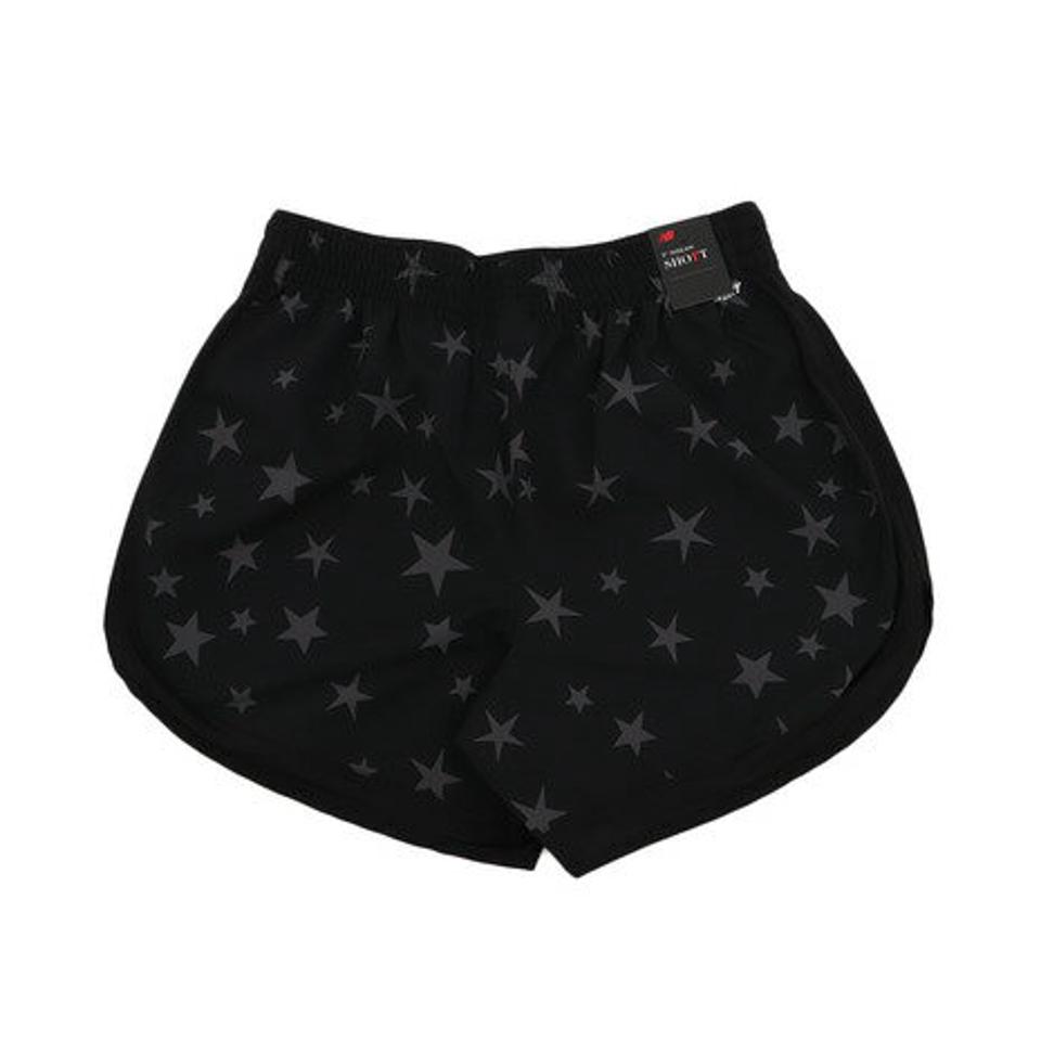 【ランニング対象品購入&エントリーでP10倍！8/19 20:00〜8/28 23:59】ニューバランス（new balance） ショートパンツ Starプリント5インチショーツ AWS9304YBK オンライン価格 （レディース）