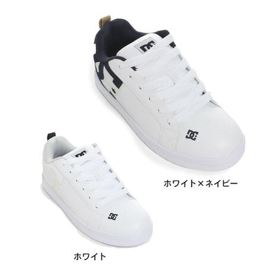 ディーシー・シュー（DC SHOE）（メンズ） メンズ スニーカー 白 コートグラフィックライト COURT GRAFFIK LITE ホワイト ホワイトネイビー 22SPDM221602