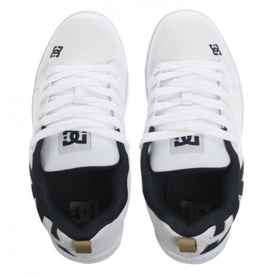 ディーシー・シュー（DC SHOE）（メンズ） メンズ スニーカー 白 コートグラフィックライト COURT GRAFFIK LITE ホワイト ホワイトネイビー 22SPDM221602