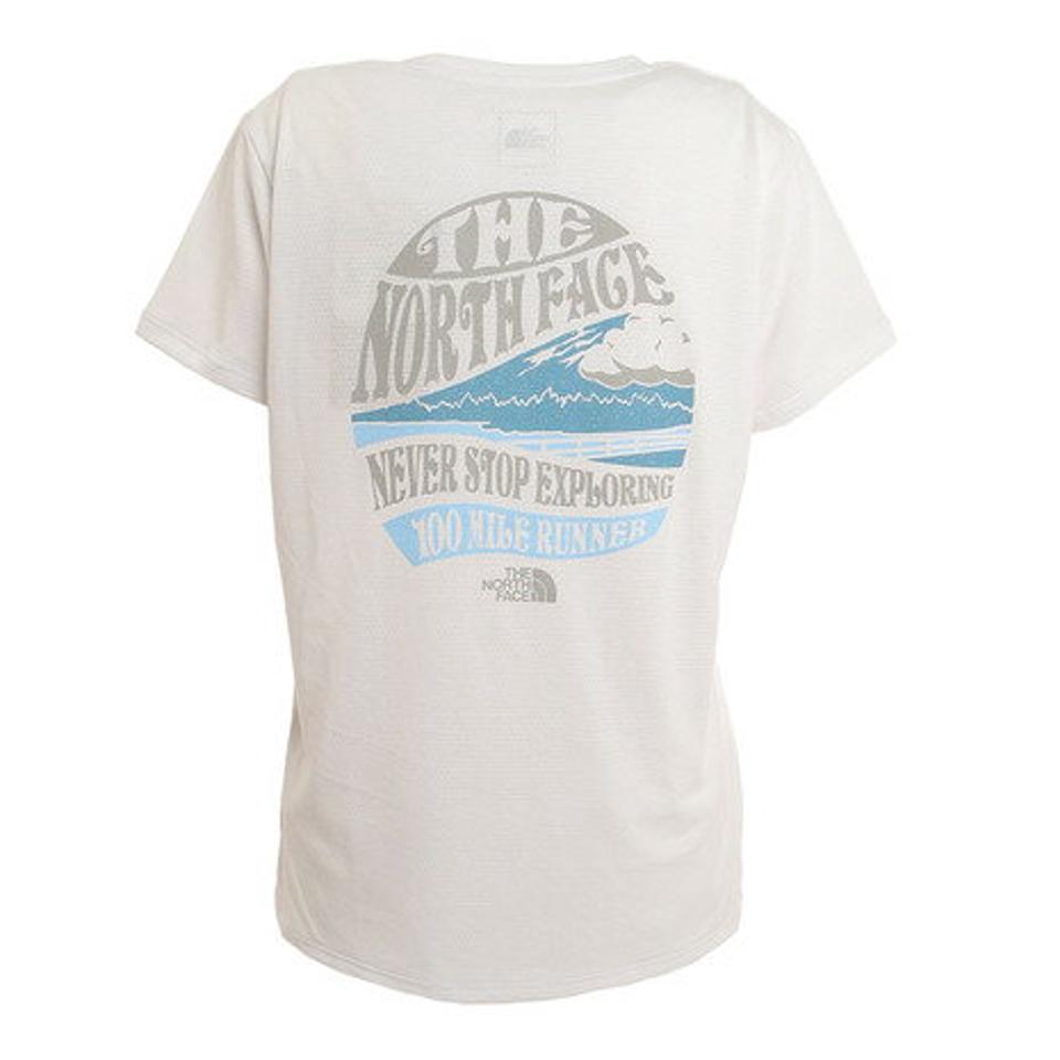 【ランニング対象品購入&エントリーでP10倍！8/19 20:00〜8/28 23:59】ノースフェイス（THE NORTH FACE） レイク スタンプ メッシュ 半袖Tシャツ NTW32280 W （レディース）
